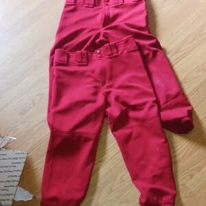 Red Womens Softball Pants